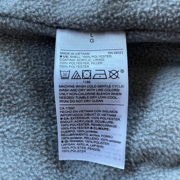 Old Navy Womens Puffer Vest Quilted Zip Fleece Lined Gorpcore Gray Size Large - Picture 5 of 6